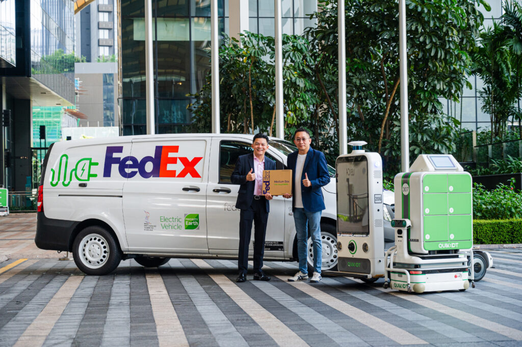 FedEx Eric Tan and QuikBot Technologies Alan Ng